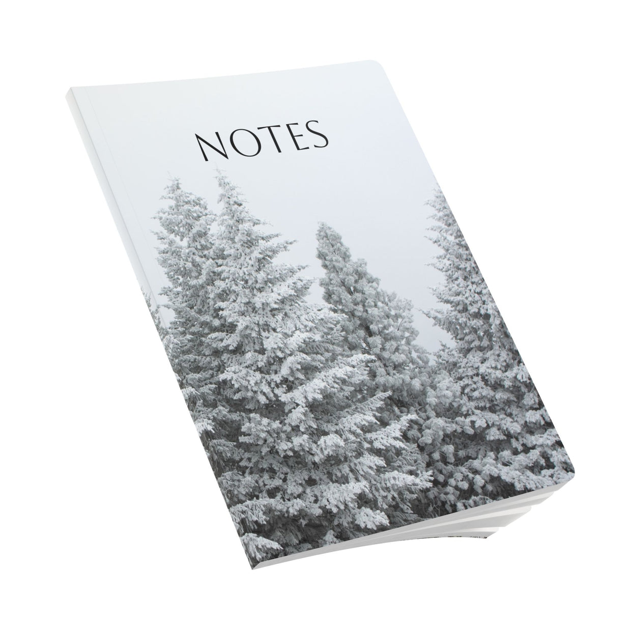 Winter Storm Pine Trees Softcover Notebook - 100 Pages