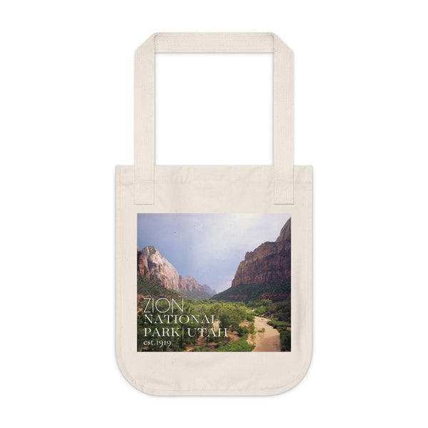 Zion National Park Organic Canvas Tote Bag