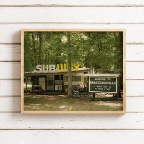 Louisiana Photography Print, Brasseauxville Sign, Cajun Decor