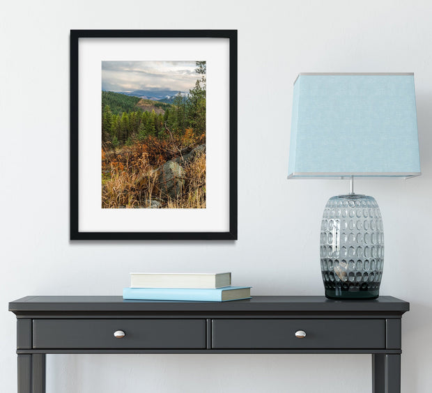 Colville National Forest Photography Print, Autumn Wilderness View
