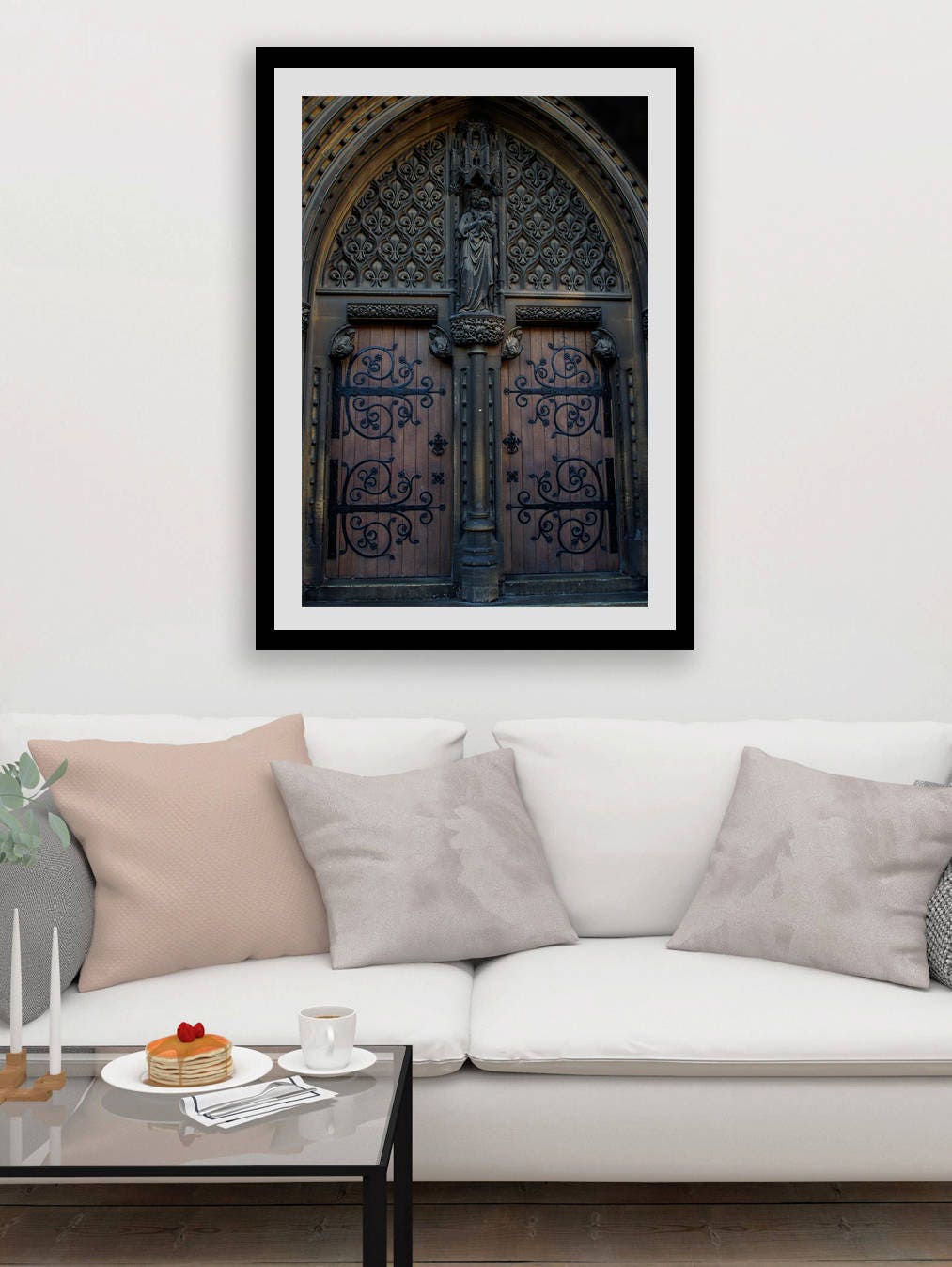Cambridge Cathedral Door Art Print, UK British Photography