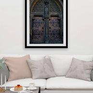 Cambridge Cathedral Door Art Print, UK British Photography