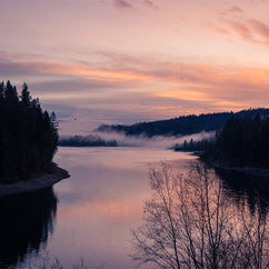 Pend Oreille River Sunset Print, Pacific Northwest Photography