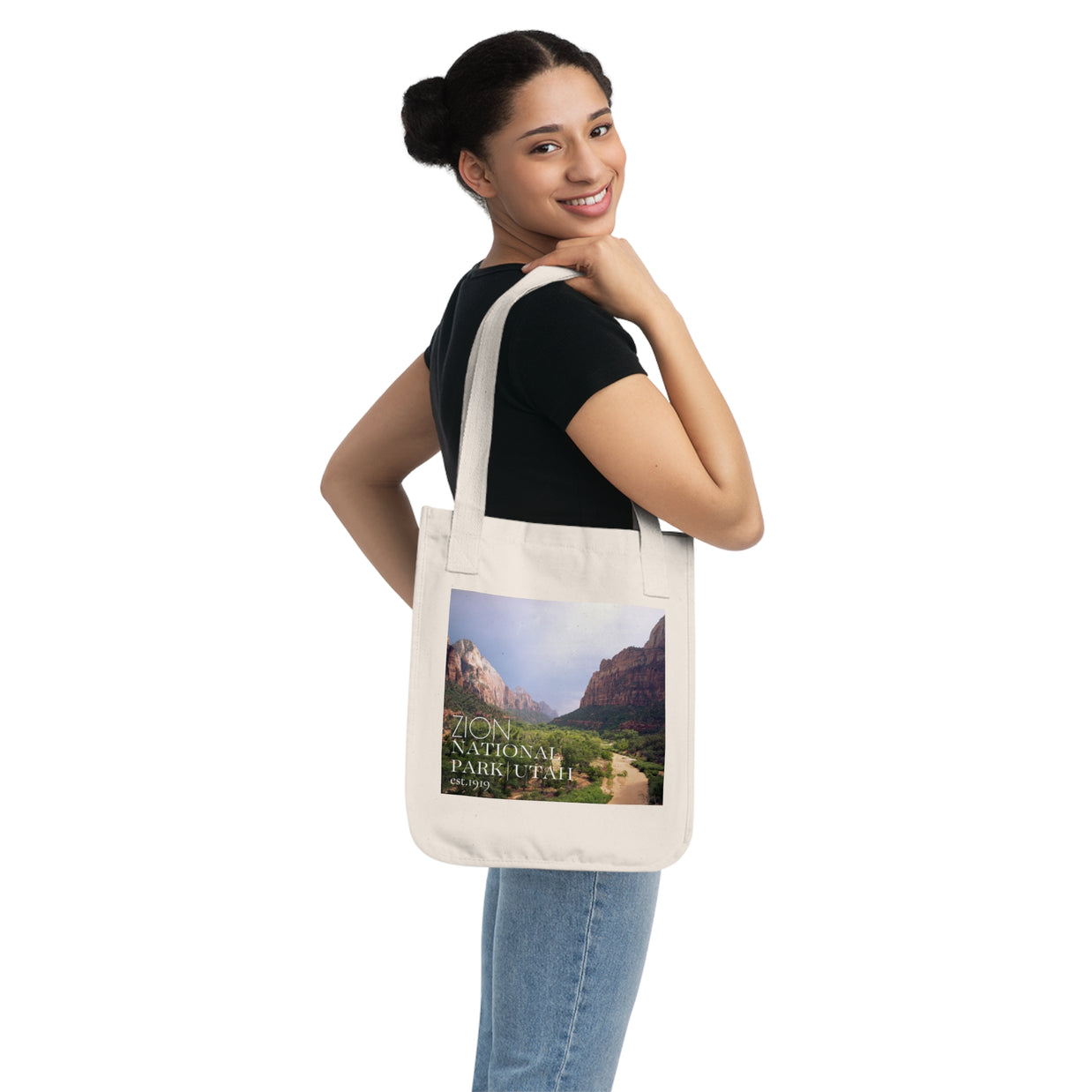 Zion National Park Organic Canvas Tote Bag