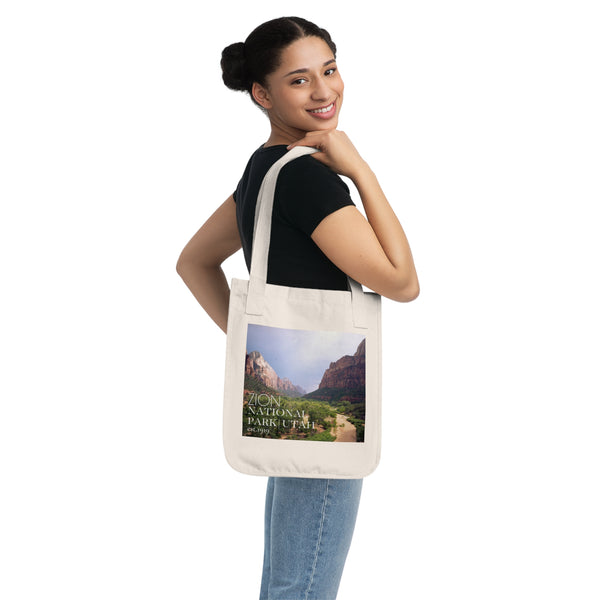 Zion National Park Organic Canvas Tote Bag