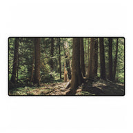 Cedar Forest Desk Mat — Large Nature Mouse Pad for Office & Gaming