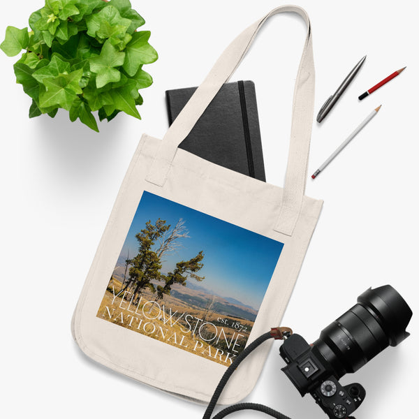 Yellostone National Park Organic Canvas Tote Bag