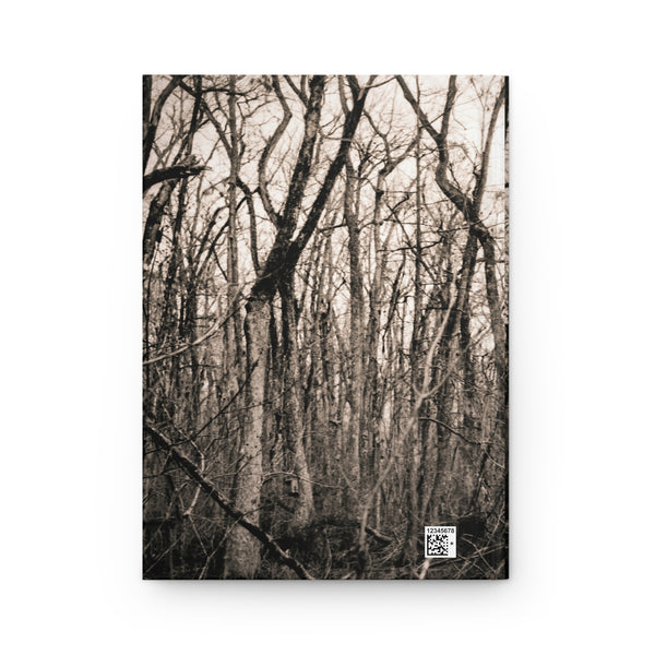 Bak cover of a hardcover journal