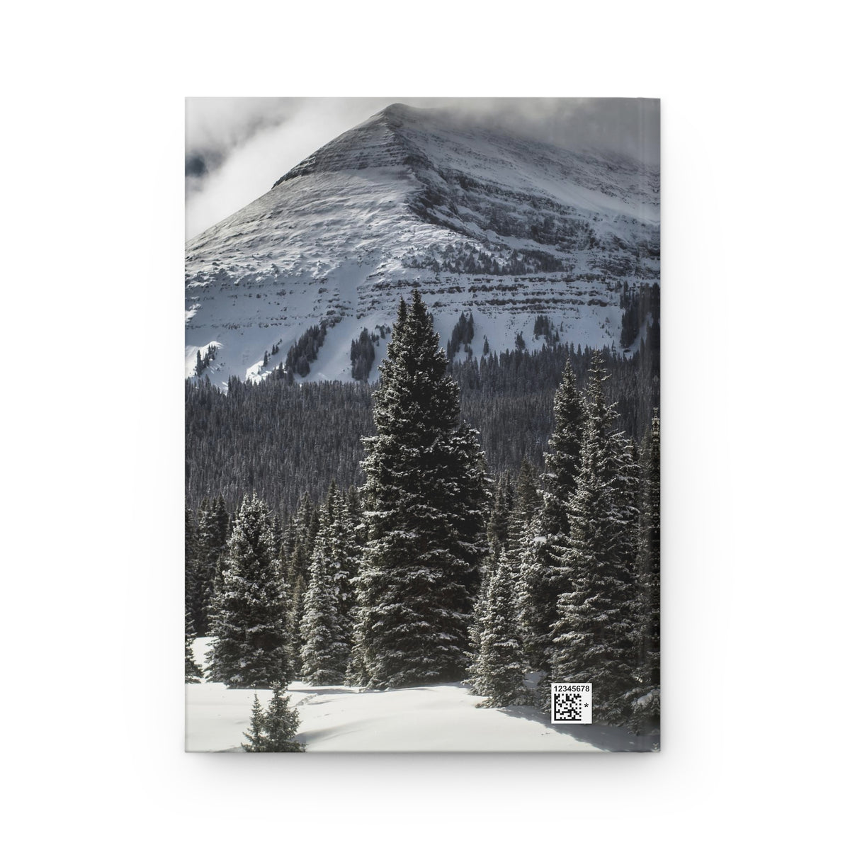 Snowy Mountain Summit Hardcover Journal - Ruled Line or Blank
