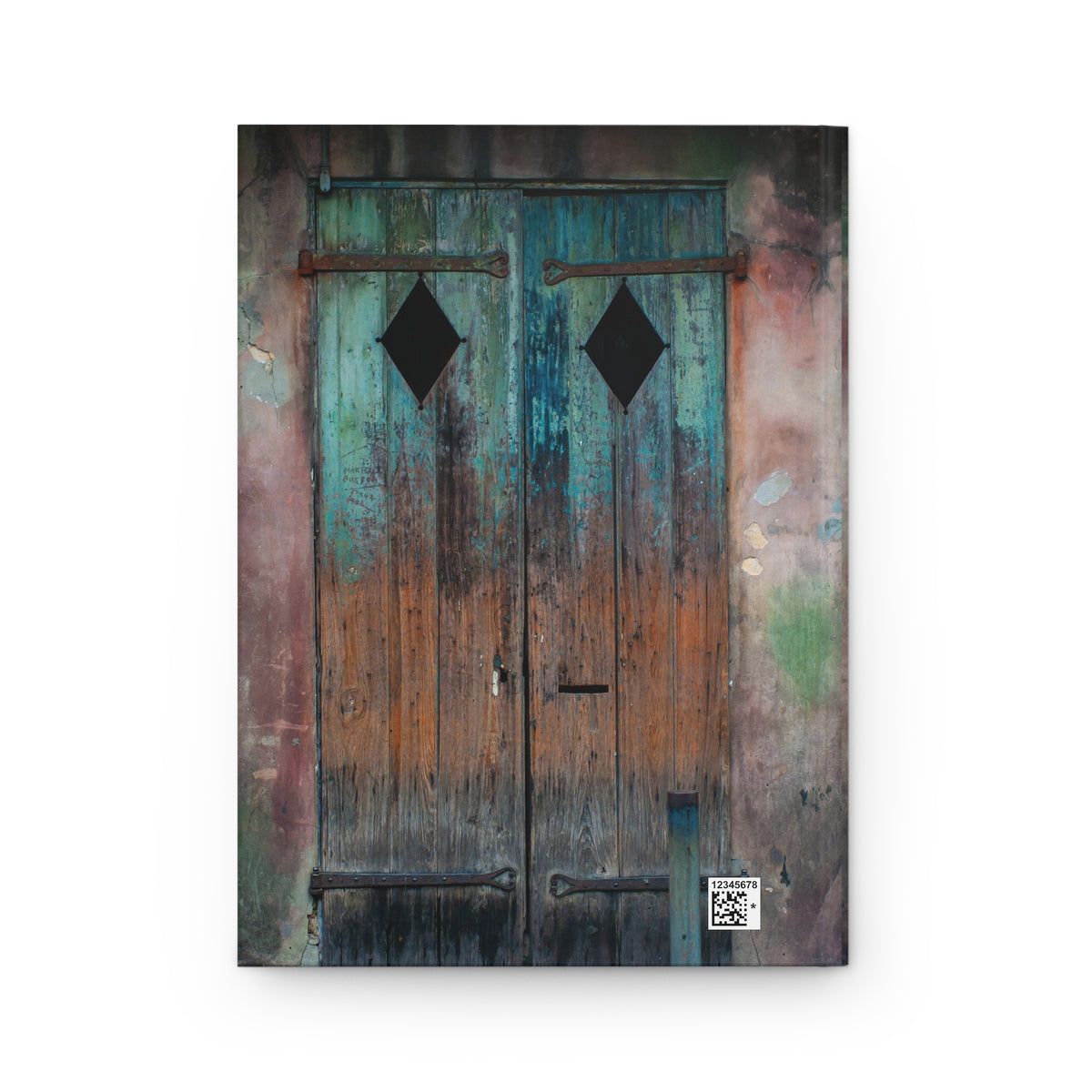 New Orleans French Quarter Hardcover Journal, Rustic Door - Ruled Line or Blank