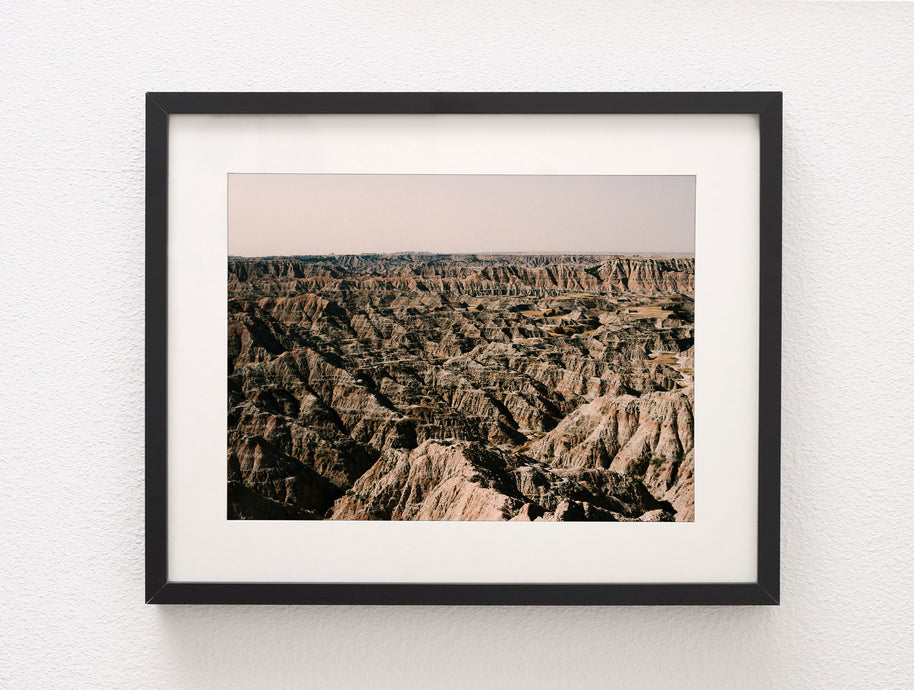 Fotodruck der South Dakota Badlands auf Leinwand