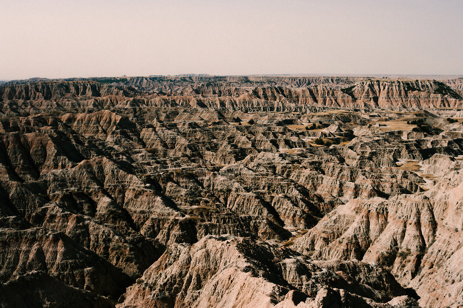 Fotodruck der South Dakota Badlands auf Leinwand