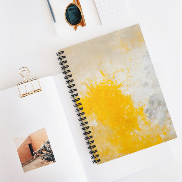Yellowstone Geyser Texture Spiral Notebook - Ruled Line