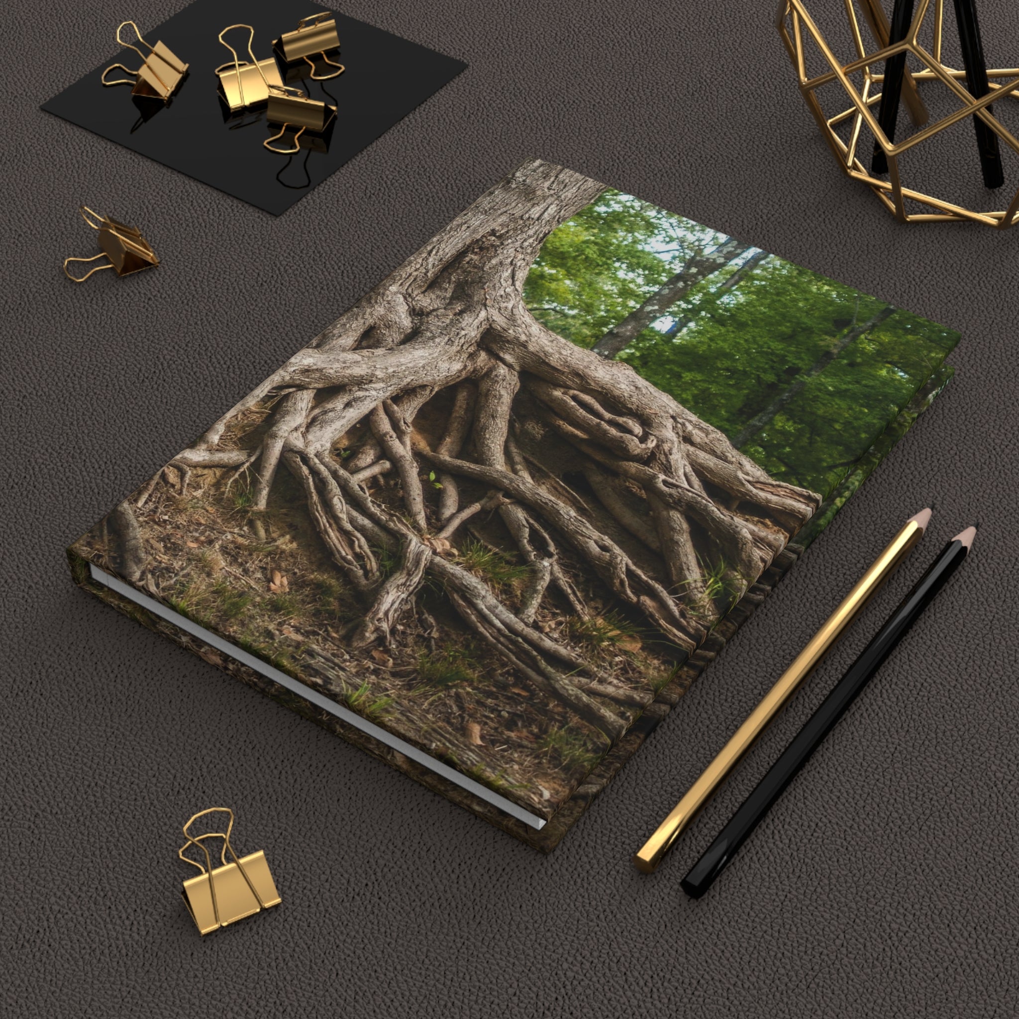 Tree Roots Hardcover Nature Journal - Ruled Line or Blank