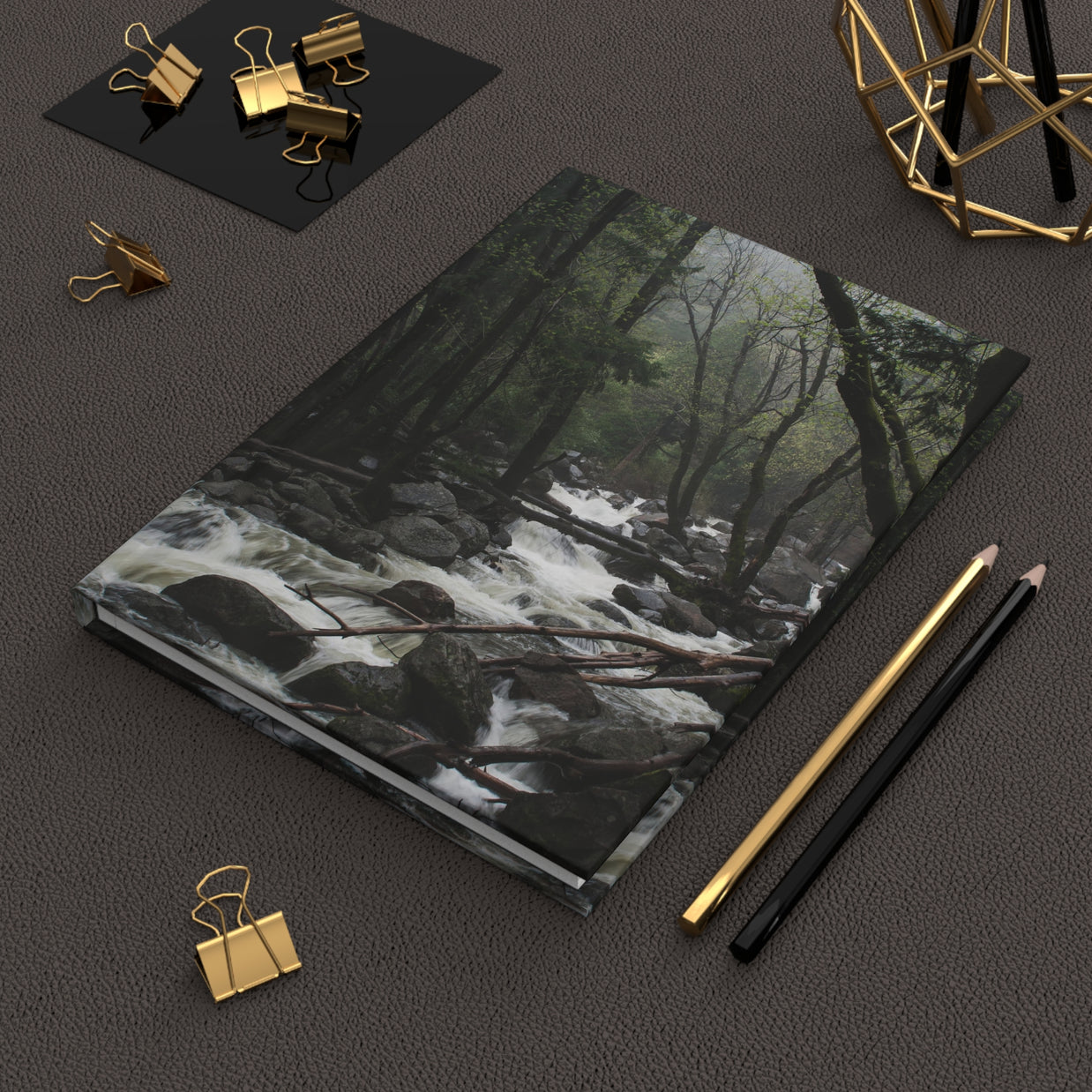 Yosemite Forest Stream Hardcover Journal - Ruled Line or Blank