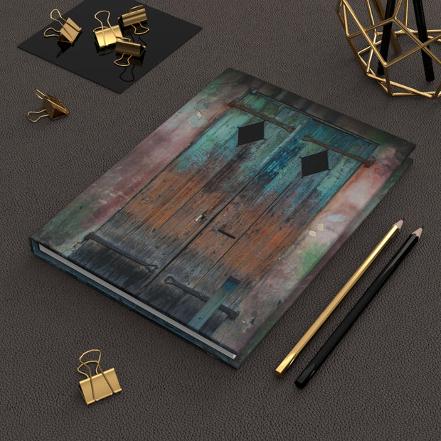 New Orleans French Quarter Hardcover Journal, Rustic Door - Ruled Line or Blank