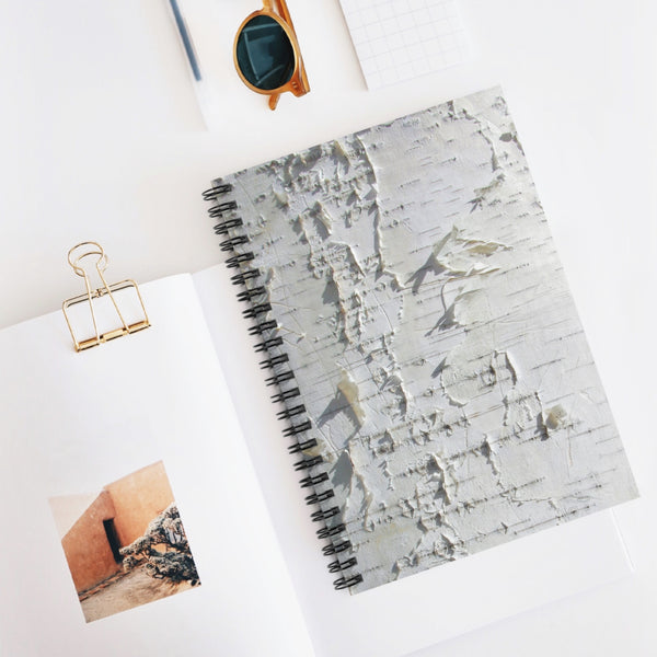 Birch Bark Spiral Notebook, Nature Journal, Travel Diary