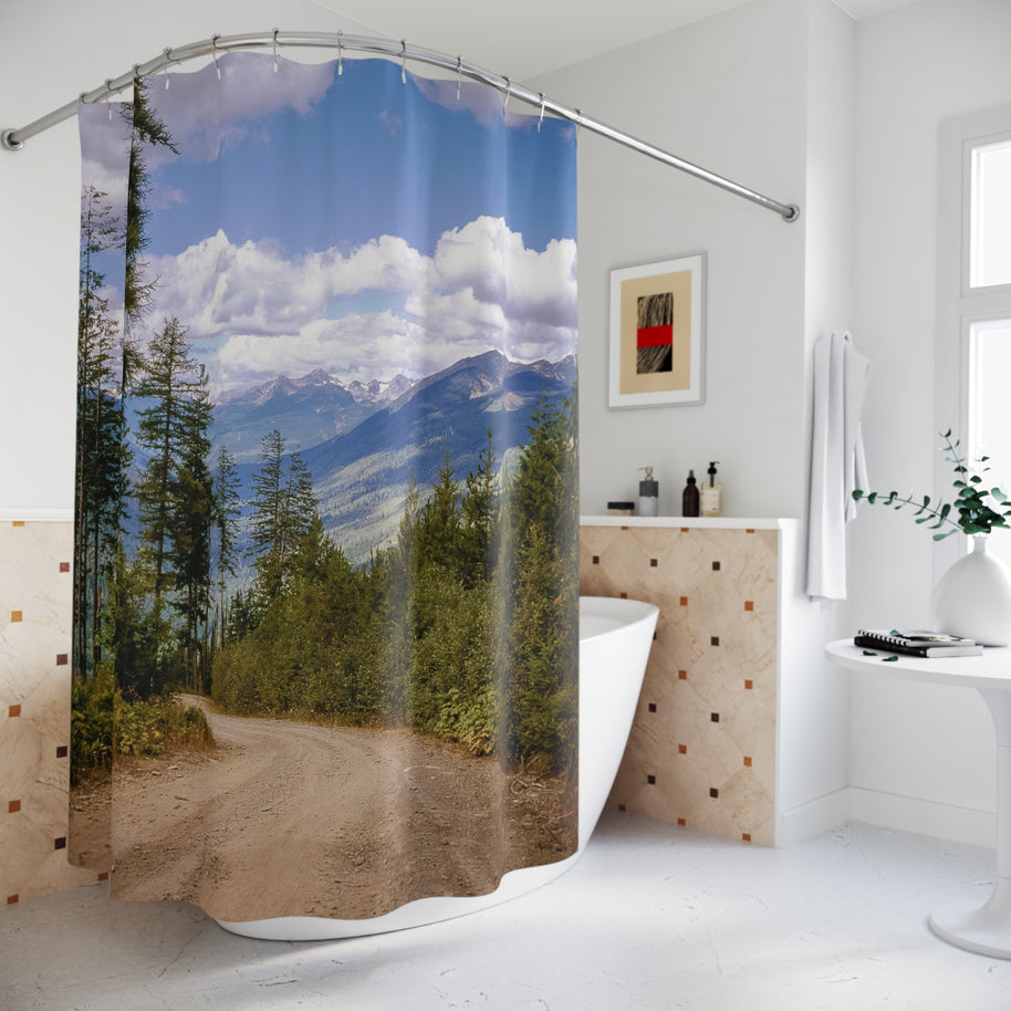Canada Lookout Road Shower Curtain , 71x74 inches