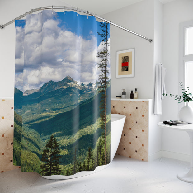 Canadian Rocky Mountains Shower Curtain, 71x74 in
