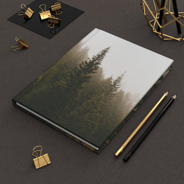 Foggy Forest Hardcover Journal - Ruled Line or Blank