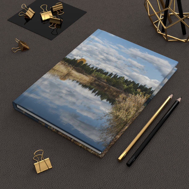 Autumn Pond Hardcover Journal - Ruled Line and Blank