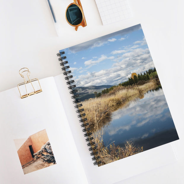 Autumn Pond Spiral Notebook - Ruled Line