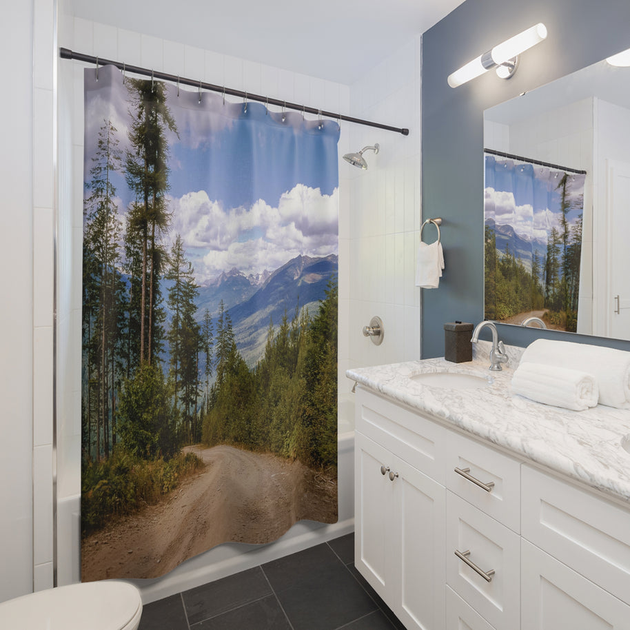 Canada Lookout Road Shower Curtain , 71x74 inches