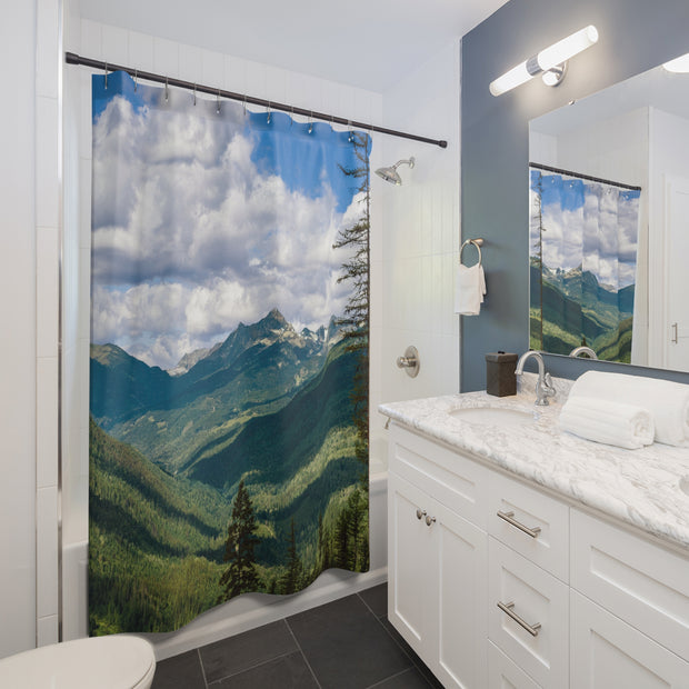 Canadian Rocky Mountains Shower Curtain, 71x74 in