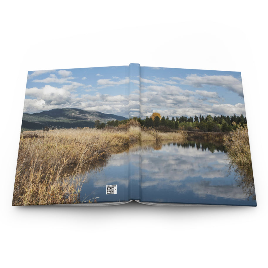 Herbstteich-Notizbuch – Spiral- oder Hardcover, liniert
