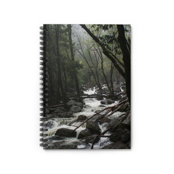 Yosemite Forest Stream Spiral Notebook, Nature Travel Journal