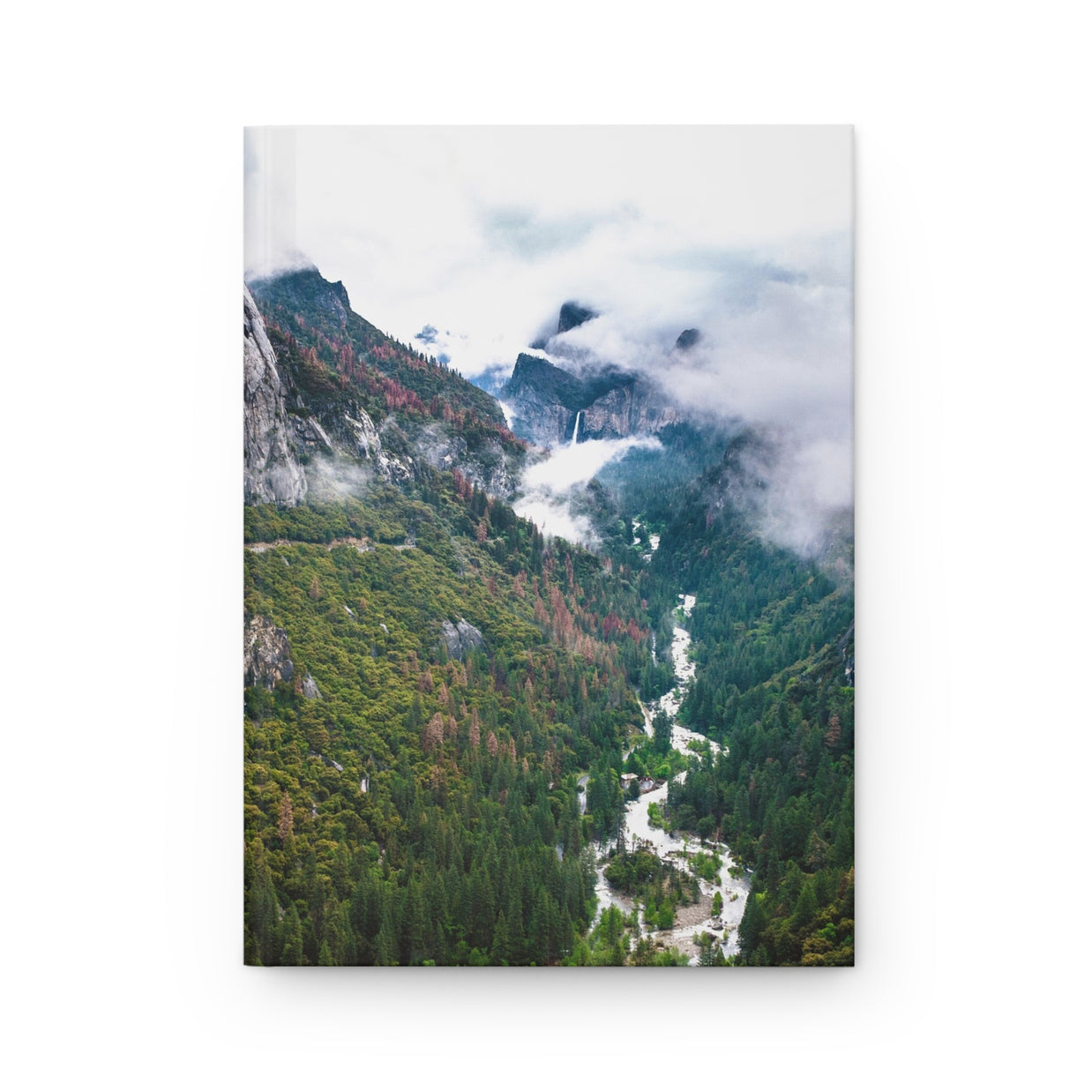 Yosemite Valley View Hardcover Journal - Ruled Line or Blank