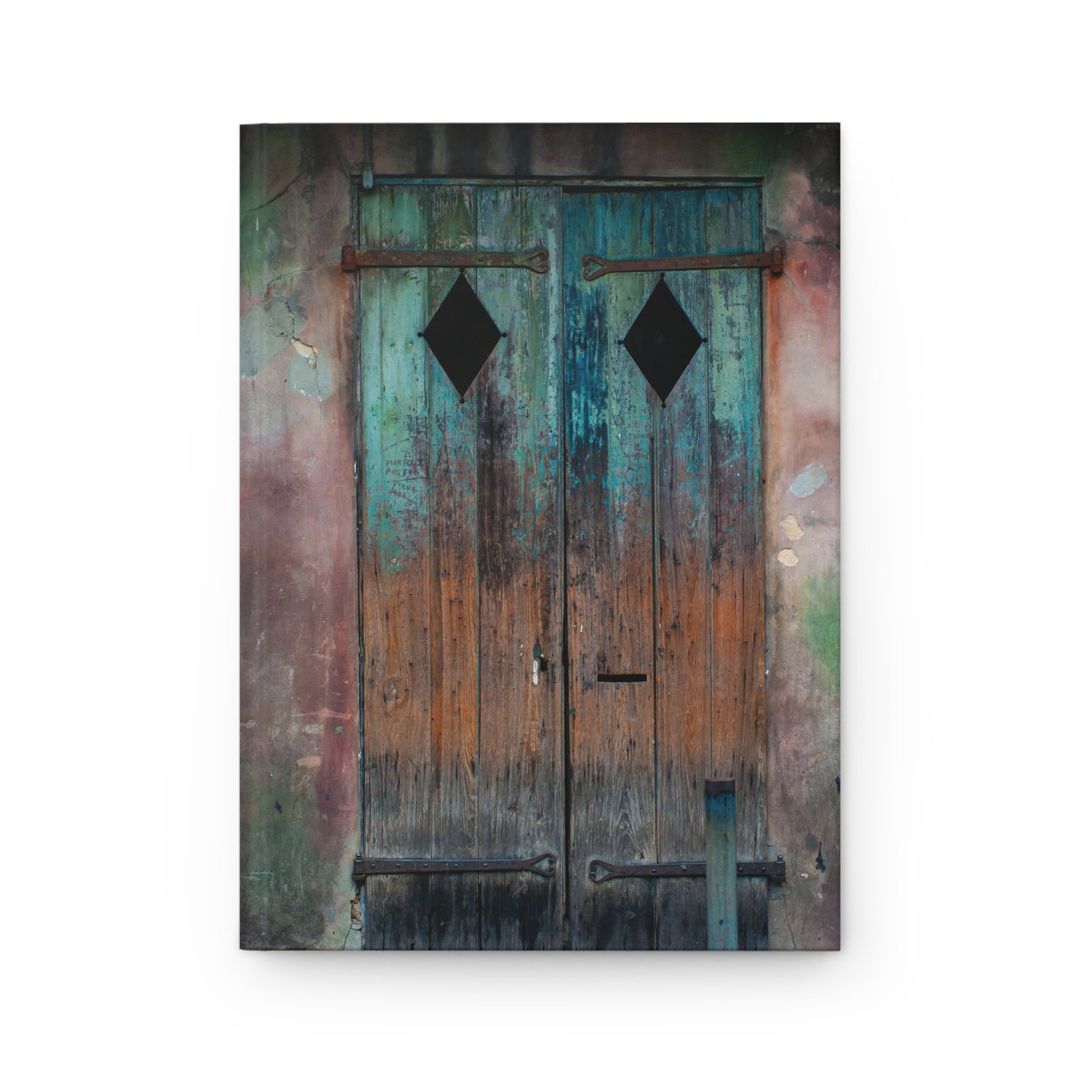 New Orleans French Quarter Hardcover Journal, Rustic Door - Ruled Line or Blank