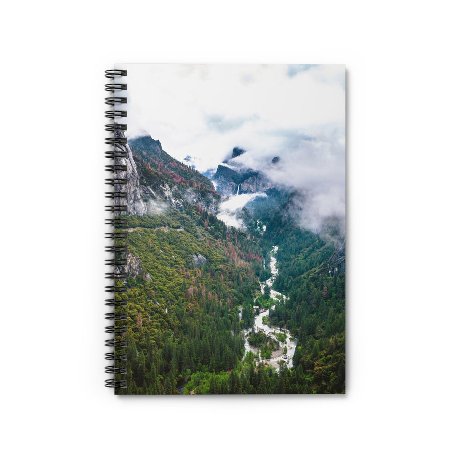 Foggy Forest Notizbuch – Spiral- oder Hardcover, liniert