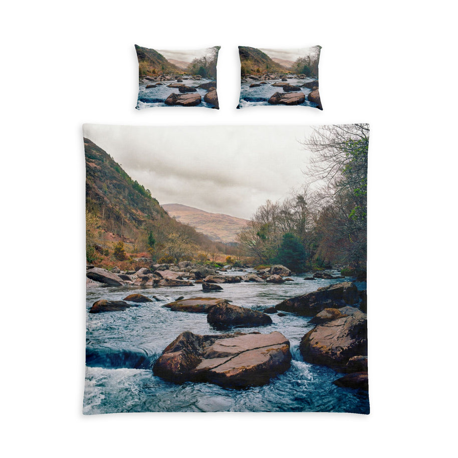 Moody Welsh River Bettwäsche-Set aus Baumwolle