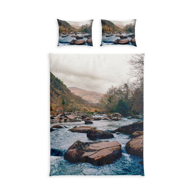 Moody Welsh River Cotton Duvet Cover Set