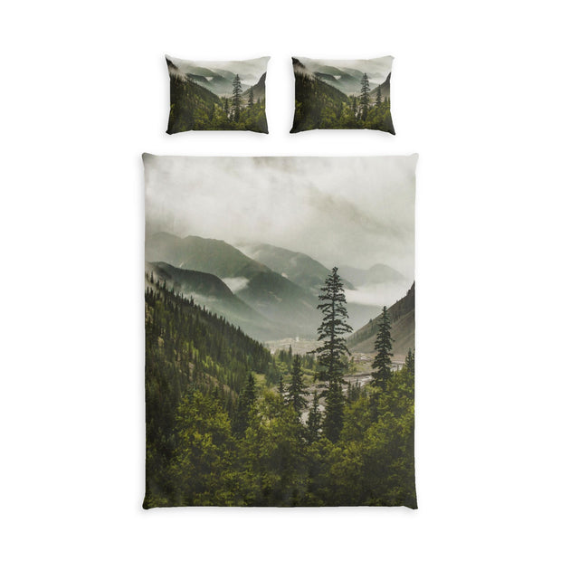 Mountain Range, Wanderlust Cotton Duvet Cover Set