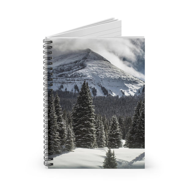 Snowy Mountain Summit Spiral Notebook - Ruled Line
