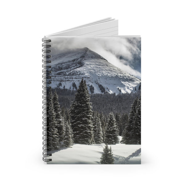 Snowy Mountain Summit Spiral Notebook, Colorado Nature Journal