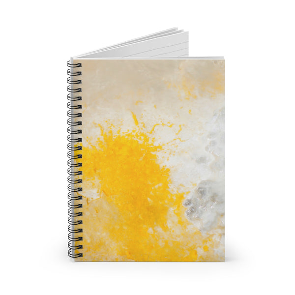 Yellowstone Geyser Texture Spiral Notebook, Abstract Art Journal