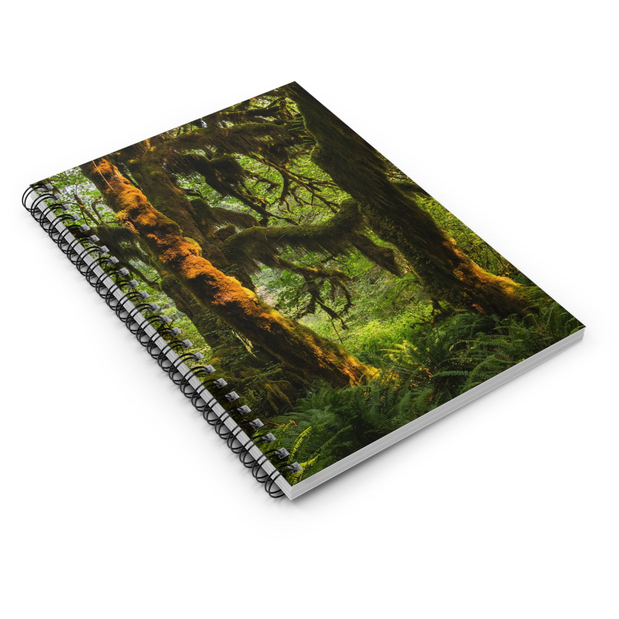 Mossy Forest Spiral Notebook, Olympic National Park - Ruled Line