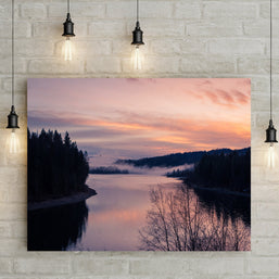 Pend Oreille River Sunset Print, Pacific Northwest Photography