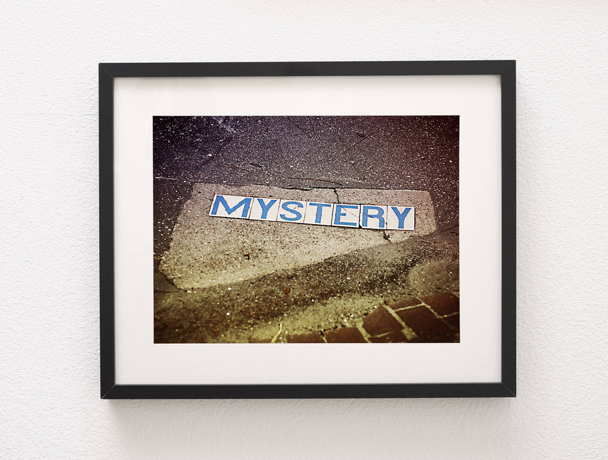 New Orleans Photography Print, Mystery Street Sign, Loft Decor