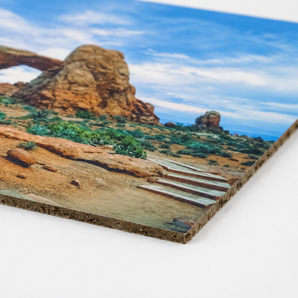 Arches National Park photo printed on Masonite