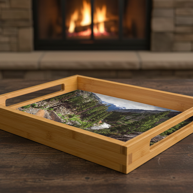 Bamboo Tray Horizontal Angled
