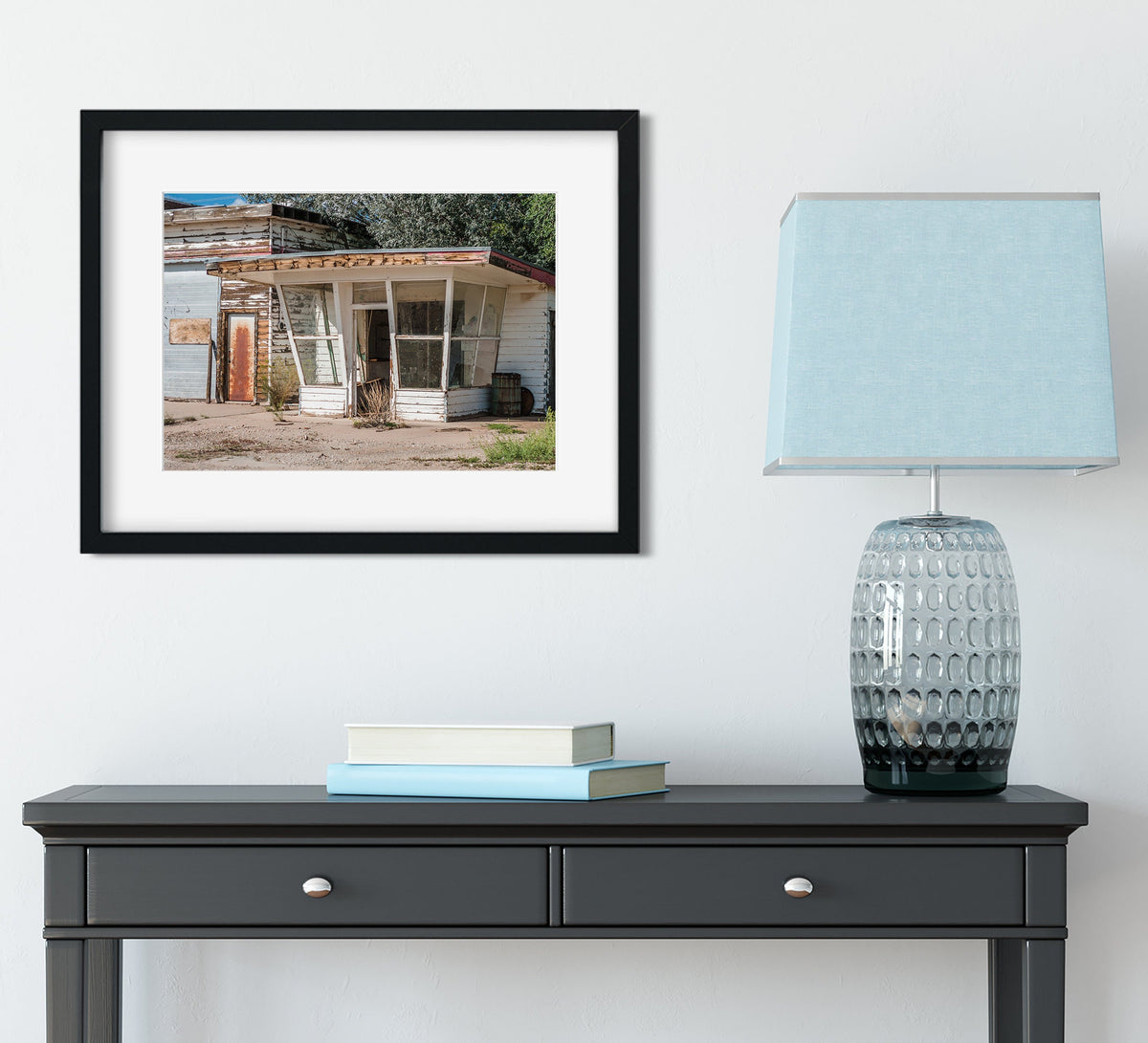 50s Cafe Wall Art, Utah Desert Print, Retro Signage,
