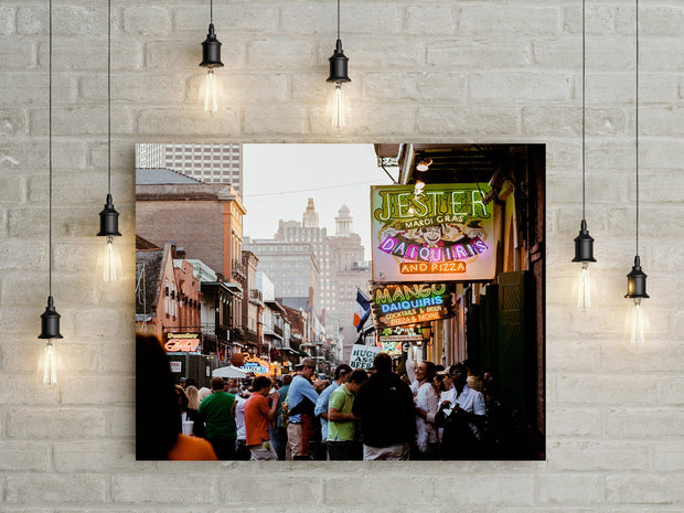 Bourbon Street New Orleans Photo Print, French Quarter Wall Art