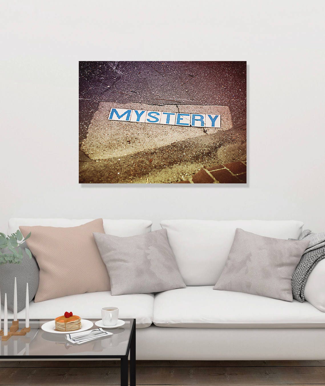 New Orleans Photography Print, Mystery Street Sign, Loft Decor