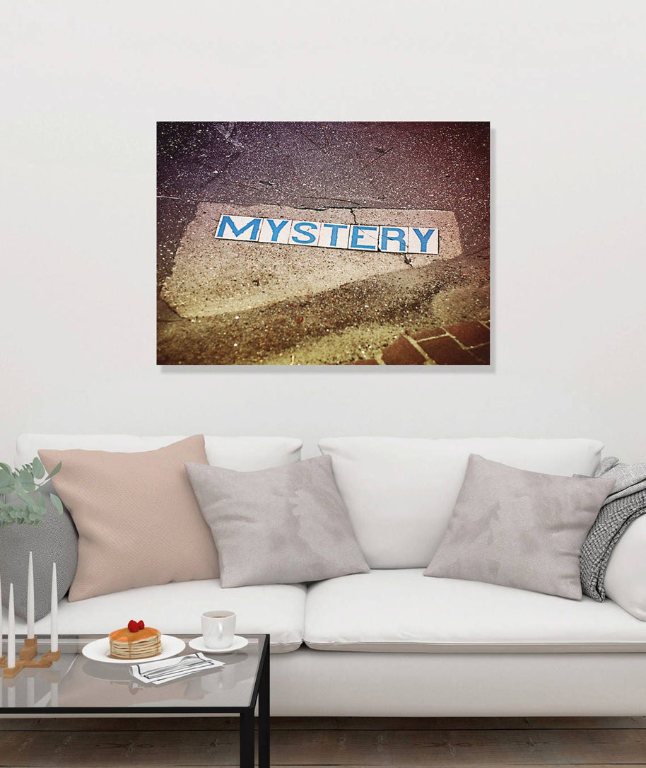 New Orleans Photography Print, Mystery Street Sign, Loft Decor