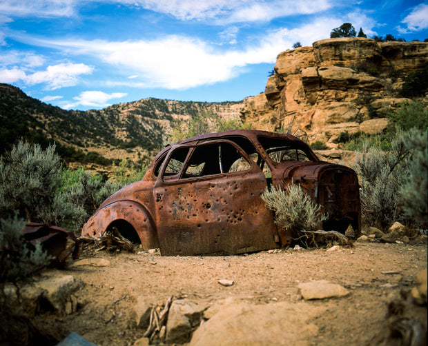 Abandoned Car in the Utah Desert Photo Print