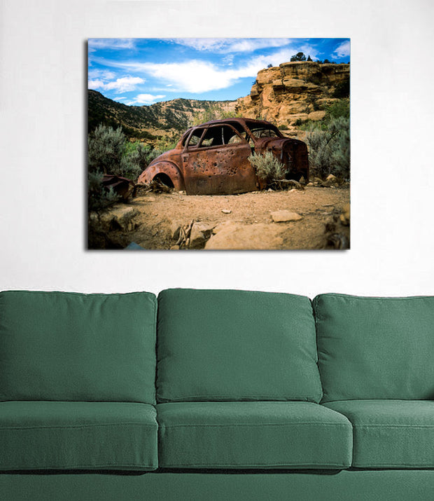 Abandoned Car in the Utah Desert Photo Print